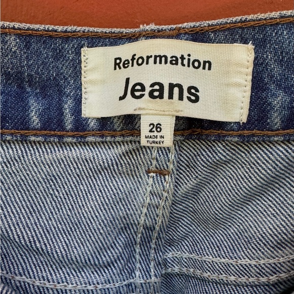 Reformation Cynthia High Waisted Straight Leg Jeans - Picture 6 of 11